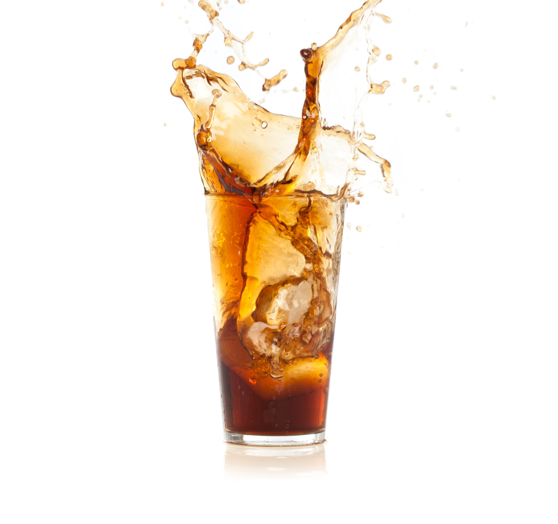 ice-falling-into-glass-with-brown-drink