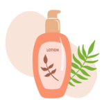skin-care-products-illustration-body-lotion-face-toner-cream-liquid-soap-flat-cosmetic-object-tube-with-palm-leaf